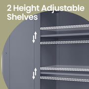 Tall Slim Bathroom Storage Cabinet with Shelves for Small Spaces by Vasagle