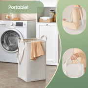 Tall Bathroom Storage Cabinet with Removable Laundry Hamper and Shelves by Vasagle