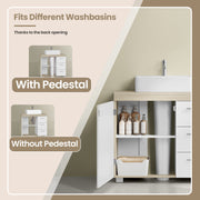 Under Sink Bathroom Storage Cabinet with 3 Drawers Space Saving Design by Vasagle
