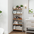 5 Tier Bamboo Storage Shelf Freestanding Organiser for Bathroom or Kitchen by Songmics