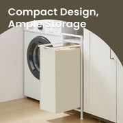 Laundry Hamper with Removable Liner and Storage Shelf for Bedroom or Bathroom by Songmics