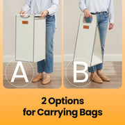 4 Compartment Rolling Laundry Sorter Cart with Removable Bags in Dove Grey and White by Vasagle