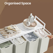 4 Bag Laundry Sorter with Removable Pull Out Hampers and Sturdy Frame by Vasagle