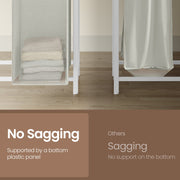 4 Bag Laundry Sorter with Removable Pull Out Hampers and Sturdy Frame by Vasagle