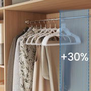 Set of 50 Velvet Non Slip Clothes Hangers with Silver Swivel Hooks by Songmics