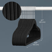 Velvet Clothes Hangers 50 Pack Non Slip Suit Hangers with Shoulder Notches by Songmics