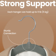 Velvet Clothes Hangers 30 Pack Non Slip Suit Hangers with Shoulder Notches by Songmics