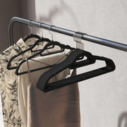 Set of 20 Non Slip Velvet Clothes Hangers with Silver Swivel Hooks by Songmics