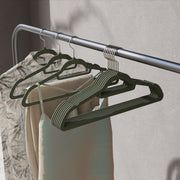 Velvet Clothes Hangers Set of 20 with Rose Gold Swivel Hook Non Slip Design by Songmics