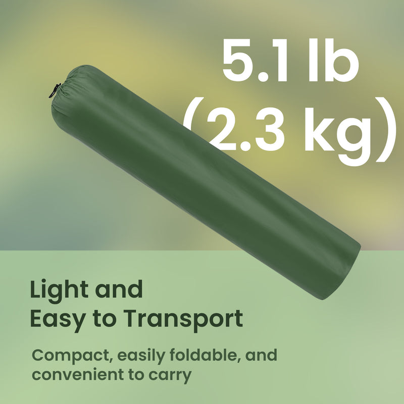 Set of 2 Folding Camping Chairs with Armrests and 120 kg Weight Capacity by Songmics