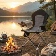 Folding Camping Chair With High Back & Cup Holders 61x93x108cm by SONGMICS Songmics