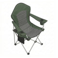Lightweight Folding Camping Chair With Arm Rests, High Back, Wide Seat, & Cup Holders by SONGMICS Songmics