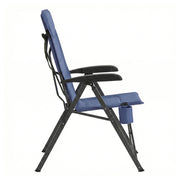 Folding Reclining Camping Chair With Arm Rests 6-Position Blue by SONGMICS Songmics
