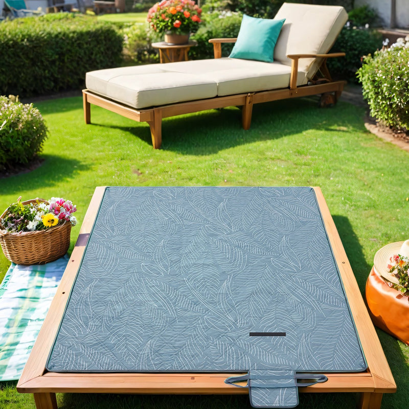 Extra Large Picnic Blanket 200 x 200 cm Waterproof with 4 Ground Pegs for Outdoor Use by Songmics Songmics