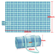 Extra Large Picnic Blanket 300 x 200 cm Waterproof Foldable Mat for Camping and Beach by Songmics