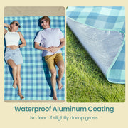 Extra Large Picnic Blanket 300 x 200 cm Waterproof Foldable Mat for Camping and Beach by Songmics