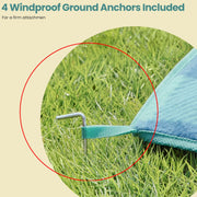 Extra Large Picnic Blanket 300 x 200 cm Waterproof Foldable Mat for Camping and Beach by Songmics