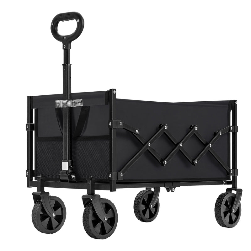 Outdoor Utility Wagon, Folding Garden Cart with Adjustable Handle SONGMICS