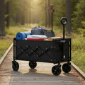 Outdoor Utility Wagon, Folding Garden Cart with Adjustable Handle SONGMICS