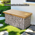 Metal Gabion Cage Basket for Stones Garden Wall or Fence 100x50x50 cm by Songmics