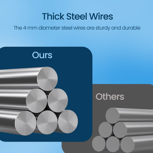 Metal Gabion Cage Basket for Stones Garden Wall or Fence 100x50x50 cm by Songmics