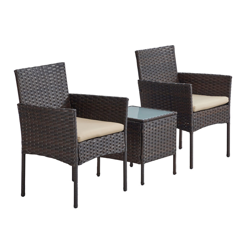 Garden Furniture Sets, Polyrattan Outdoor Patio Furniture SONGMICS