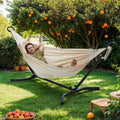 Double Hammock with Stand, 529 lb Load Capacity, for Patio Garden Garden SONGMICS