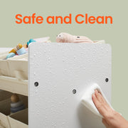 Kids Toy Organiser Shelf with 9 Fabric Storage Boxes for Playroom or Bedroom by Songmics
