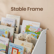 Kids Toy Storage Rack and Bookshelf with 3 Shelves for Playroom or Bedroom by Songmics