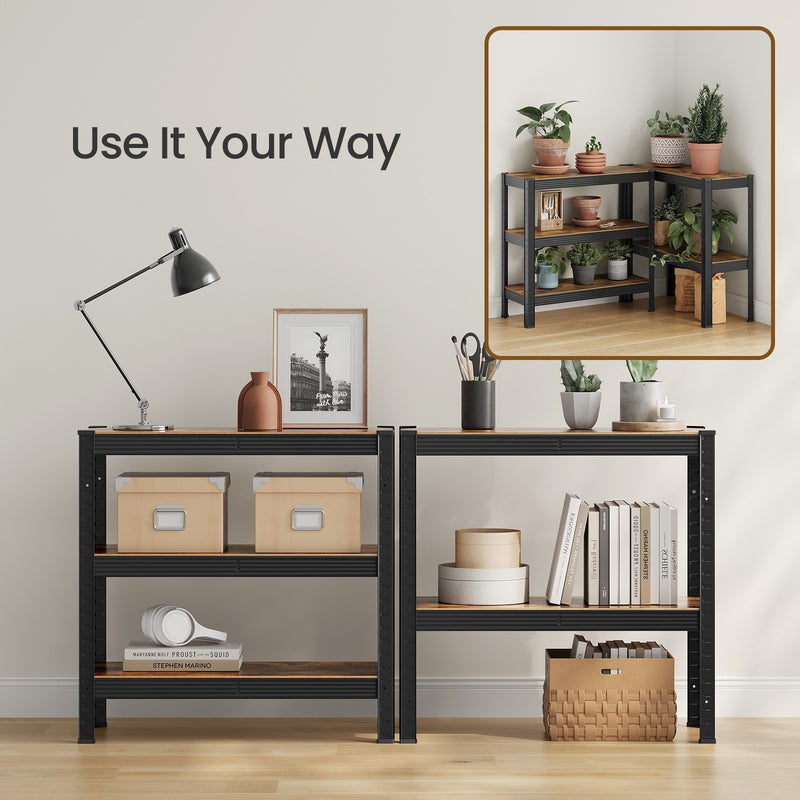 5 Tier Metal Storage Shelving Unit Freestanding 30 x 75 x 150 cm For Garage by Songmics