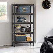 75x30x150cm 5 Tier Metal Storage Shelving Unit for Garage Shed or Kitchen 75cm Wide by Songmics