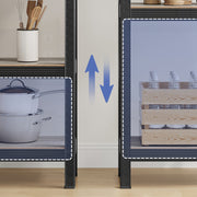 75x30x150cm 5 Tier Metal Storage Shelving Unit for Garage Shed or Kitchen 75cm Wide by Songmics