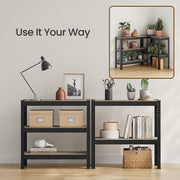 75x30x150cm 5 Tier Metal Storage Shelving Unit for Garage Shed or Kitchen 75cm Wide by Songmics