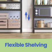 5 Tier Steel Shelving Unit for Garage or Shed Heavy Duty Storage Holds 650 kg by Songmics