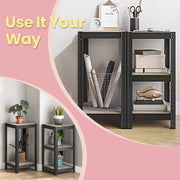 Narrow 5 Tier Metal Storage Shelving Unit Free Standing Organiser 37 x 37 x 150 cm by Songmics