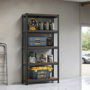 5 Tier Steel Storage Shelving Unit Heavy Duty Rack for Garage and Workshop by Songmics