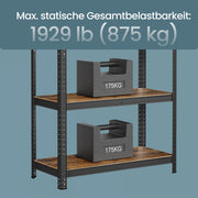 5 Tier Steel Storage Shelving Unit Heavy Duty Rack for Garage and Workshop by Songmics