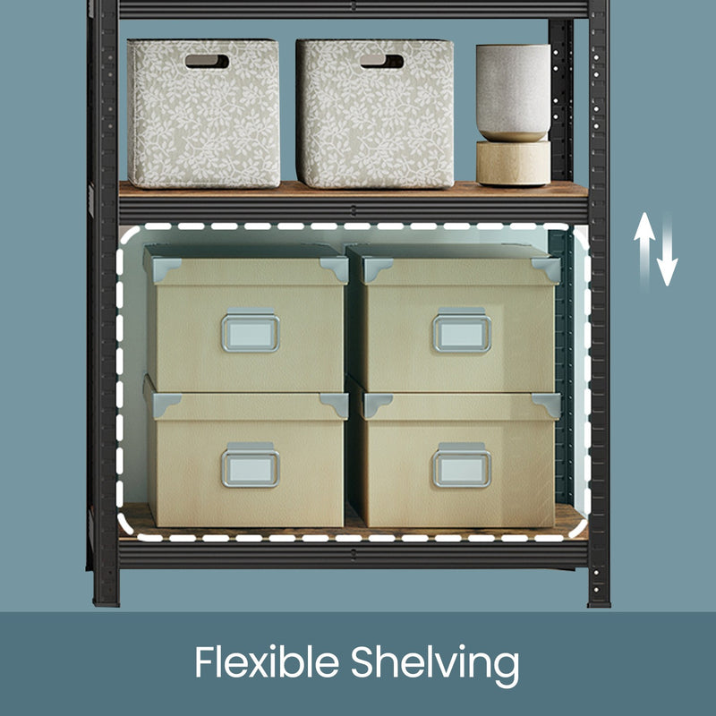 5 Tier Steel Storage Shelving Unit Heavy Duty Rack for Garage and Workshop by Songmics