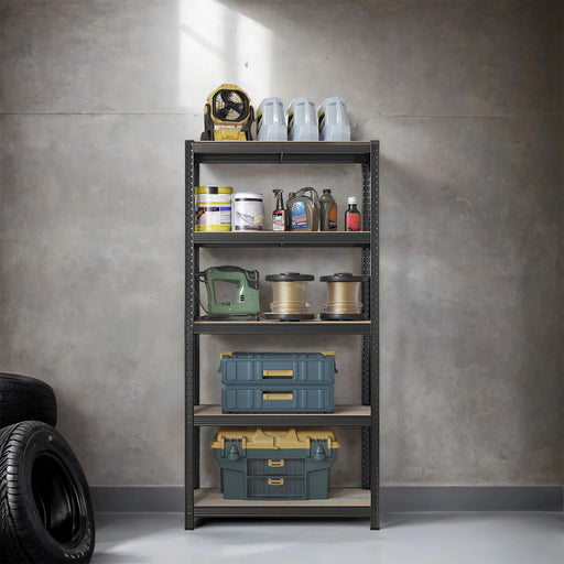 5 Tier Steel Shelving Unit for Garage and Home Storage Heavy Duty Design by Songmics
