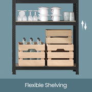 5 Tier Steel Shelving Unit for Garage and Home Storage Heavy Duty Design by Songmics