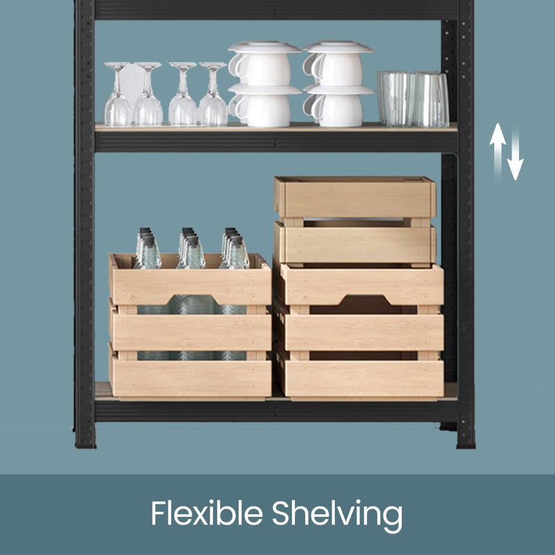 5 Tier Steel Shelving Unit for Garage and Home Storage Heavy Duty Design by Songmics