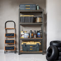 4 Tier Steel Shelving Unit for Garage Storage Heavy Duty Metal Rack by Songmics