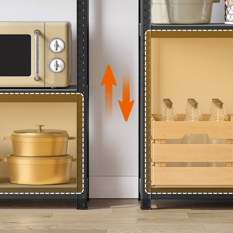 4 Tier Steel Shelving Unit for Garage Storage Heavy Duty Metal Rack by Songmics