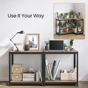 4 Tier Steel Shelving Unit for Garage Storage Heavy Duty Metal Rack by Songmics