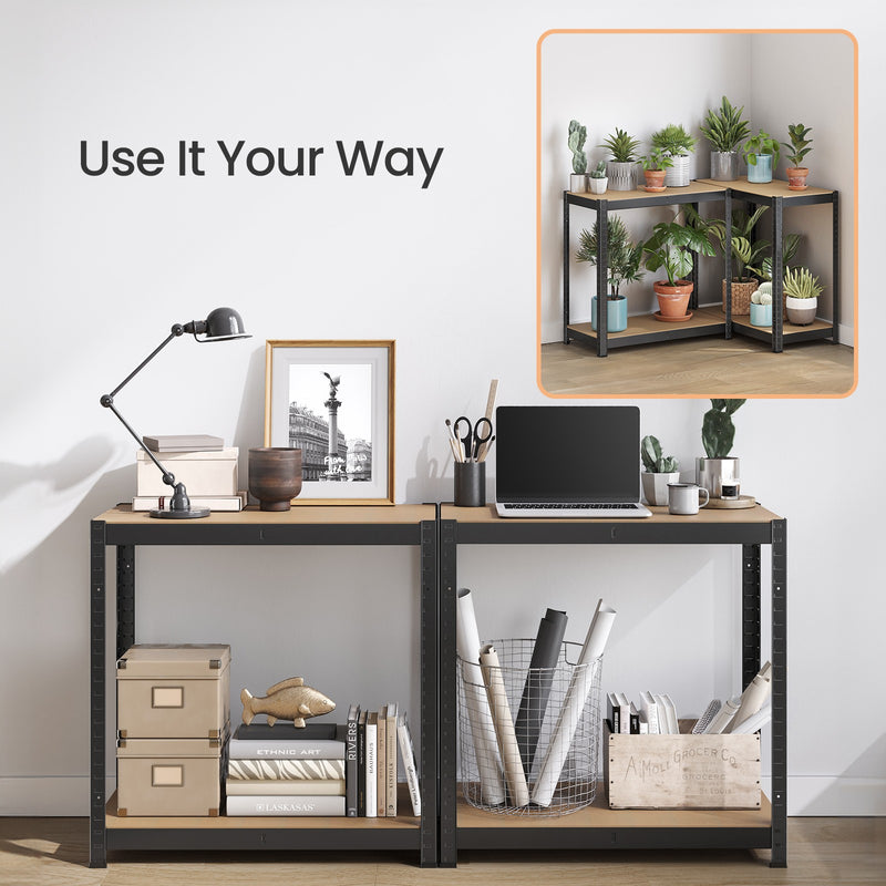 4 Tier Steel Shelving Unit for Garage Storage Heavy Duty Metal Rack by Songmics