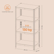 4 Tier Steel Shelving Unit for Garage Storage Heavy Duty Metal Rack by Songmics