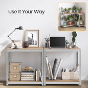 4 Tier Steel Shelving Units Set of 2 for Garage or Shed Heavy Duty Storage by Songmics