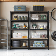 Set of 2 Five Tier Steel Storage Shelving Units with Tool Free Assembly by Songmics