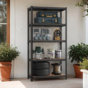 120x60x200cm 5 Tier Steel Shelving Unit for Garage Shed and Utility Storage Heavy Duty Design by Songmics
