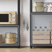 120x60x200cm 5 Tier Steel Shelving Unit for Garage Shed and Utility Storage Heavy Duty Design by Songmics